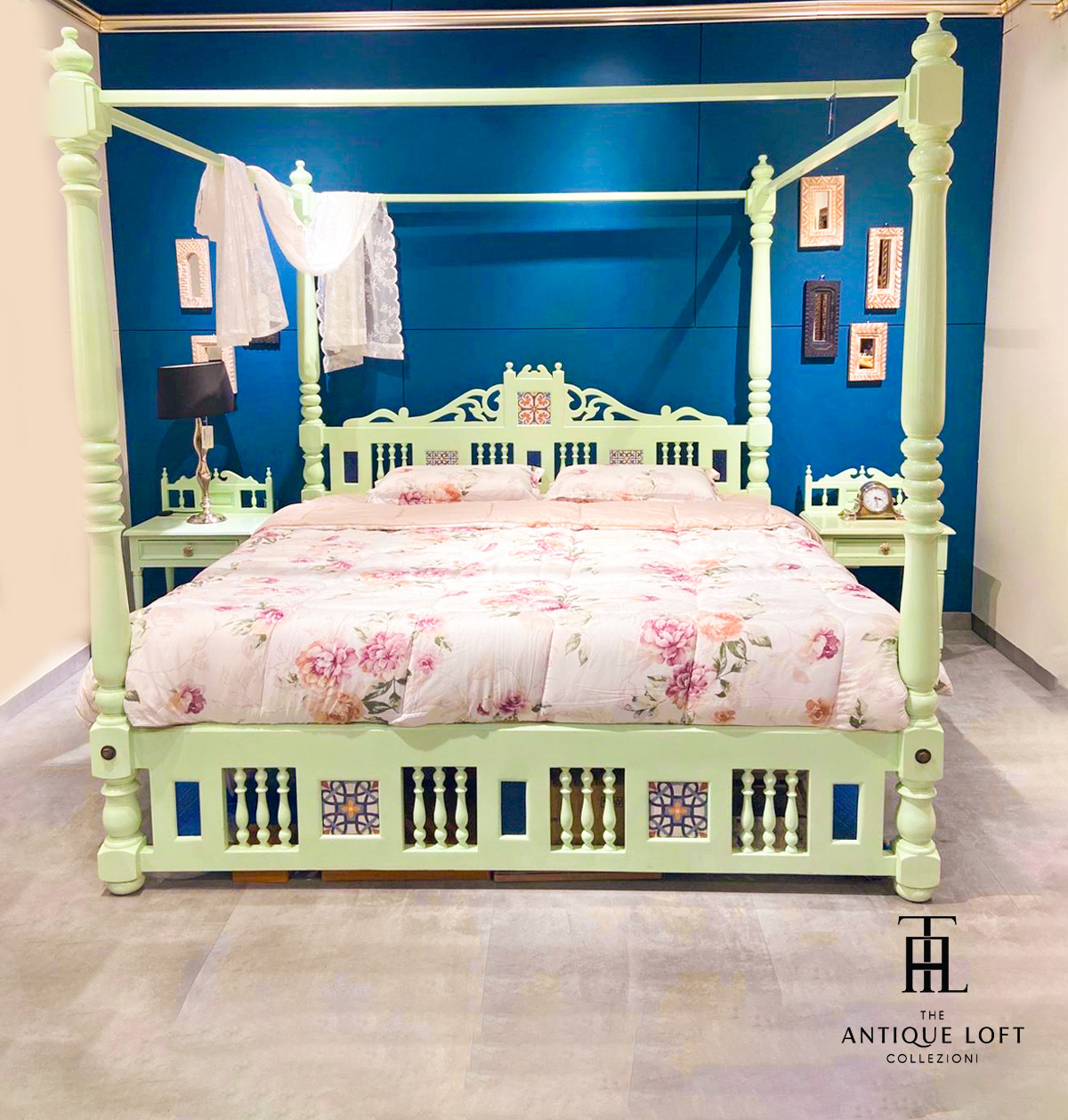 Chettinad 4 Poster Bed