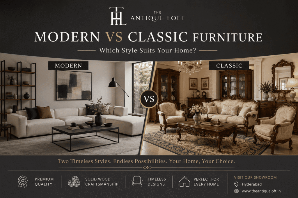 Modern vs Classic Furniture – Which Style Suits Your Home?