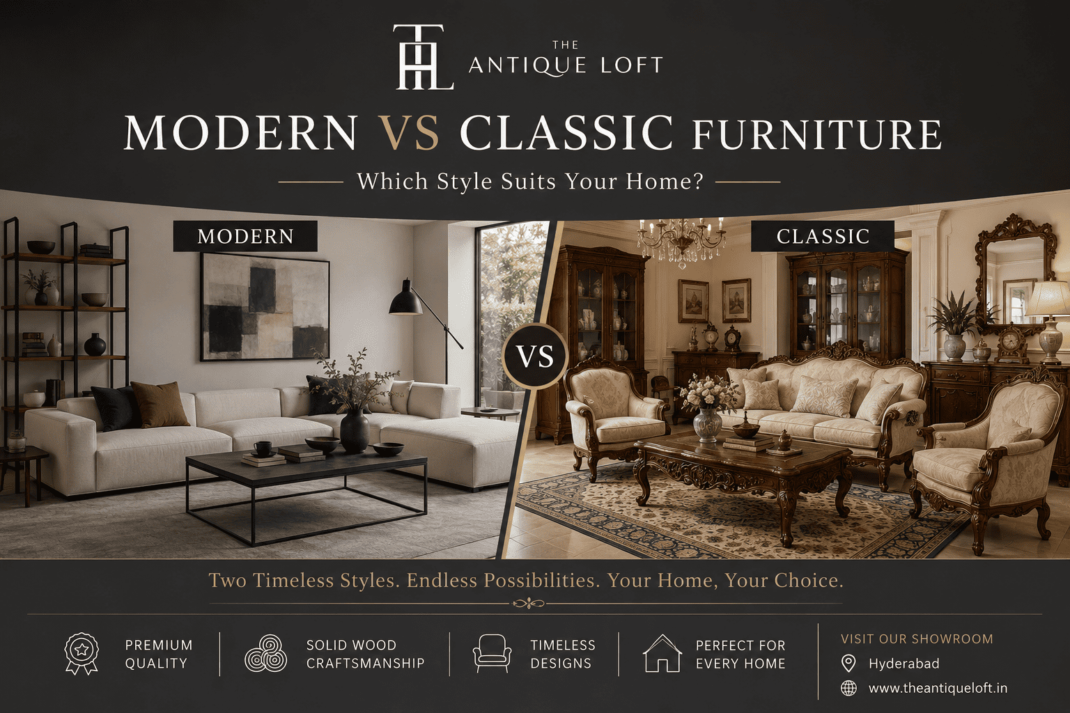 Modern vs Classic Furniture – Which Style Suits Your Home?