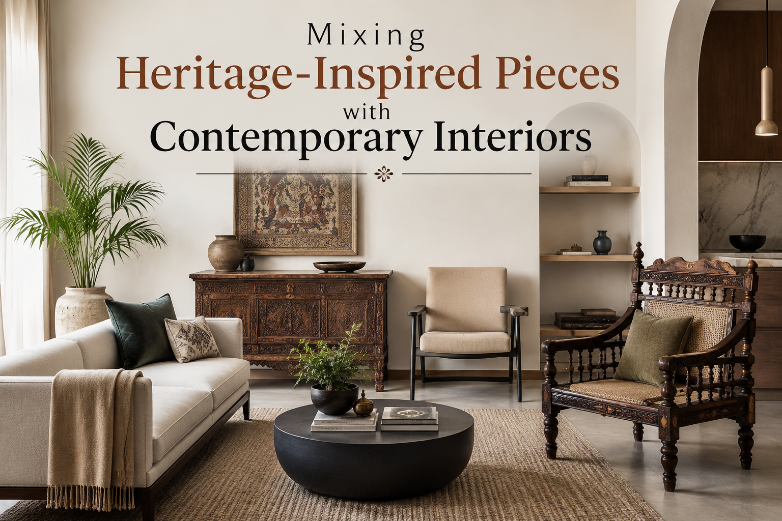 Mixing Heritage-Inspired Pieces with Contemporary Interiors