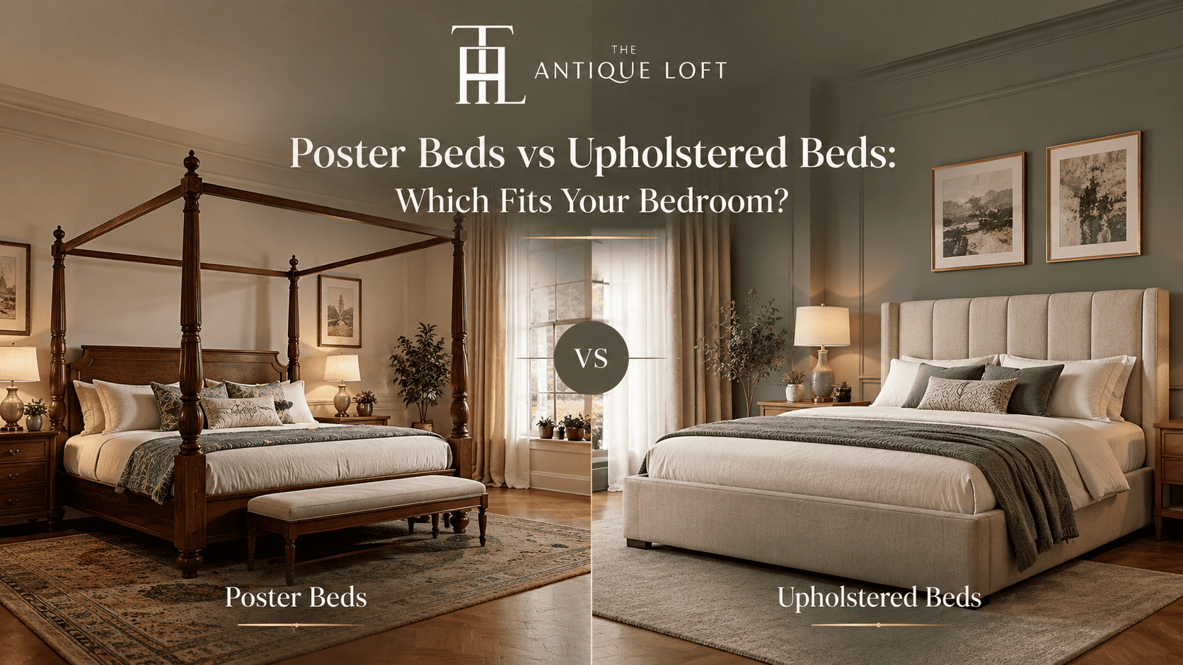Poster Beds vs Upholstered Beds: Which Fits Your Bedroom?